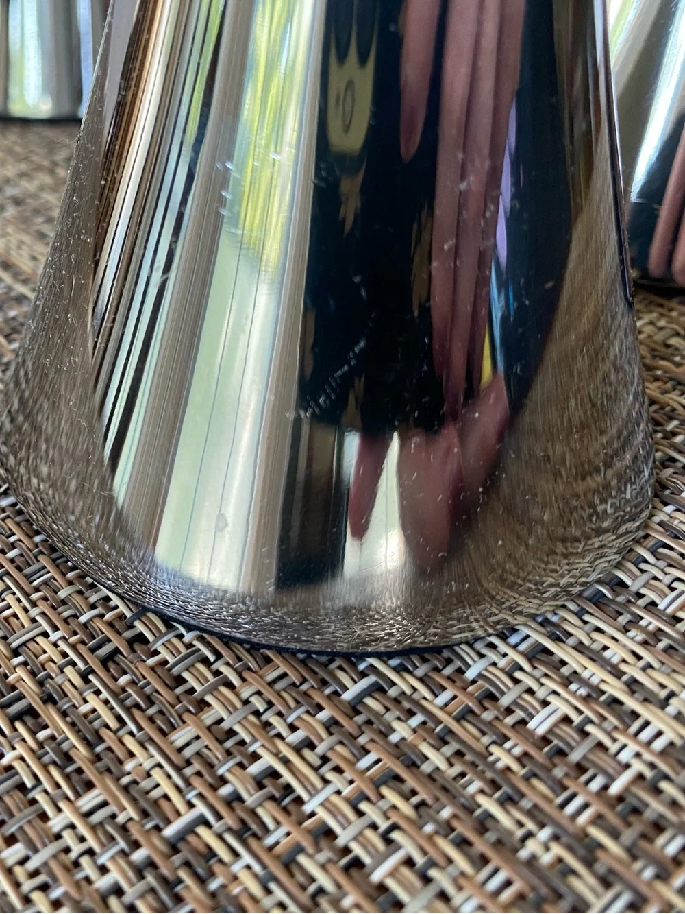 Crate & Barrel Arden set of 3 Sleek Stainless Steel Taper Candle Holders